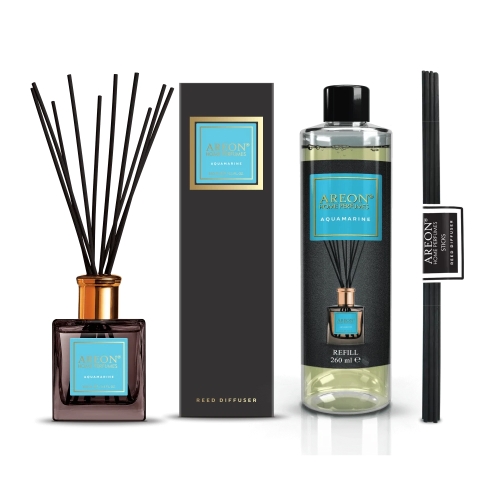 Набор ароматизаторов для дома большой Areon Home Perfumes Premium Aquamarine 150+260мл PSB04-CVE07