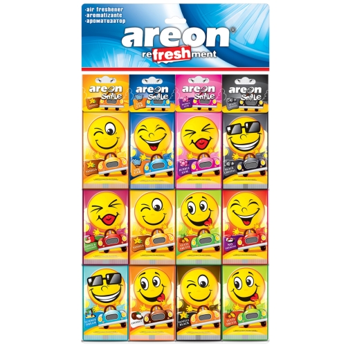 Ароматизатор воздуха Areon Smile Планшетка 60шт. 20700-Smile-60