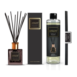Набор ароматизаторов для дома большой Areon Home Perfumes Vanilla Black 150+260мл