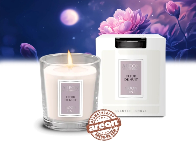 Ароматическая свеча Areon Home Perfumes Moon Line Fleur De Nuit CML03