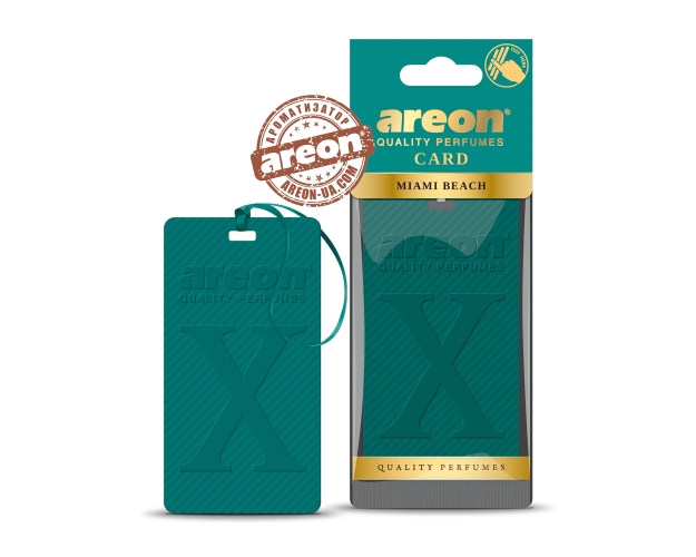 Ароматизатор воздуха Areon X Card Miami Beach AXC08