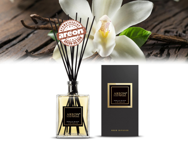 Аромадифузор Areon Home Perfume Big Vanilla Black 1л PSO03
