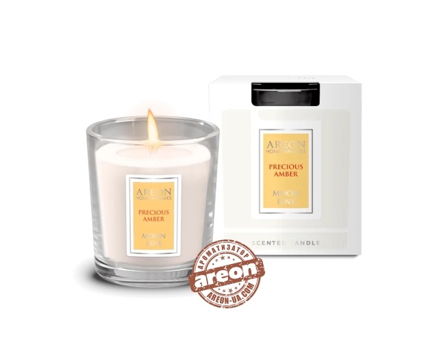 Ароматическая свеча Areon Home Perfumes Moon Line Precious Amber CML04
