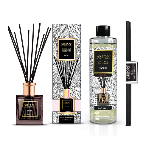Набор ароматизаторов для дома большой Areon Home Perfumes Exclusive Ecru 150+260мл HPE03-CVE03