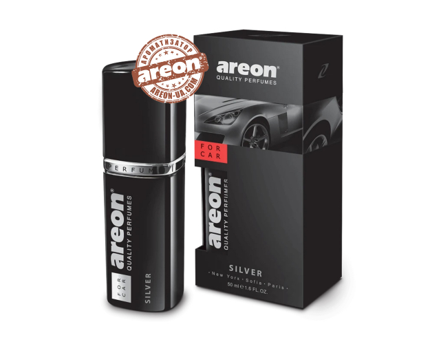 Ароматизатор воздуха Areon Car Perfumes Black Silver 50мл AP01