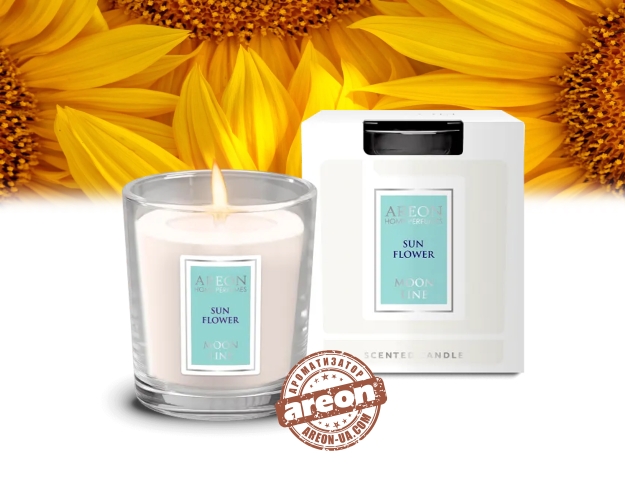Ароматическая свеча Areon Home Perfumes Moon Line Sunflower CML01