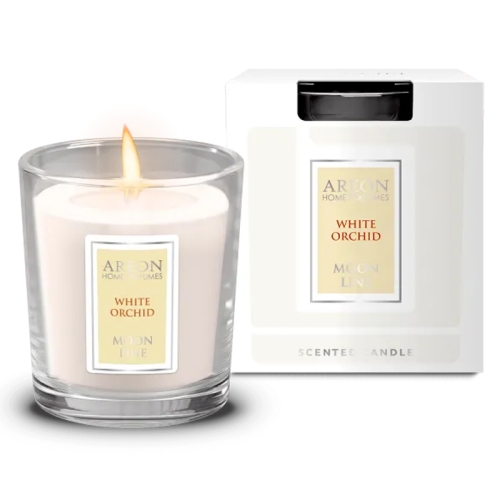 Ароматическая свеча Areon Home Perfumes Moon Line White Orchid CML06