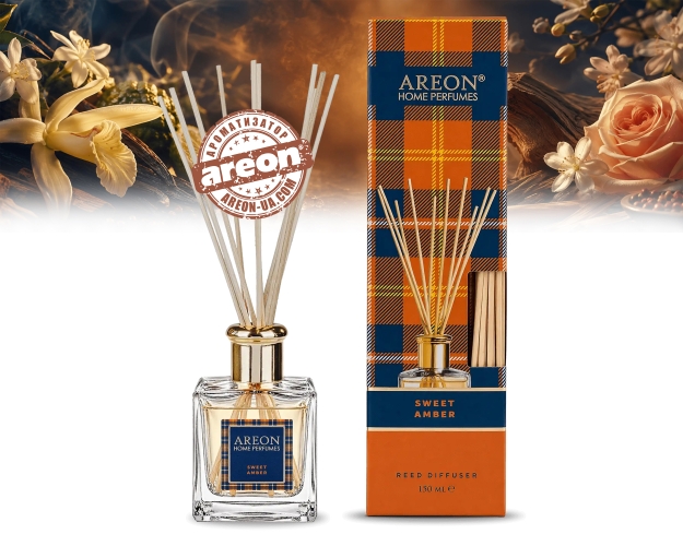 Аромадиффузор Areon Home Perfumes Tartan Sweet Amber 150ml HPT05