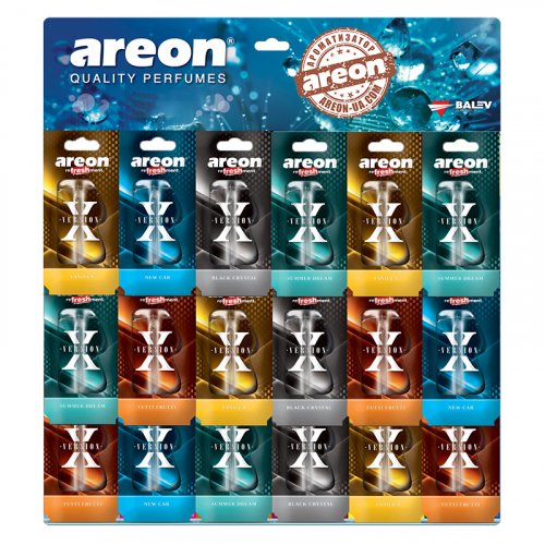 Ароматизатор воздуха Areon Liquid X-Version 8.5ml Планшетка 18шт. 23643
