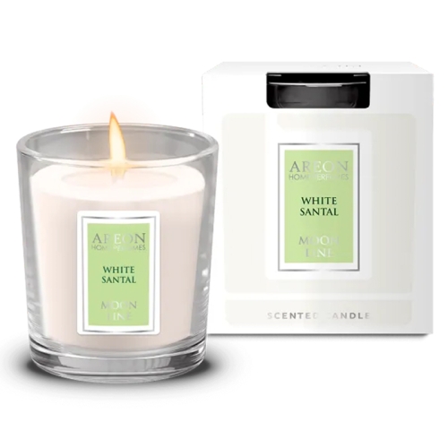 Ароматическая свеча Areon Home Perfumes Moon Line White Santal CML05