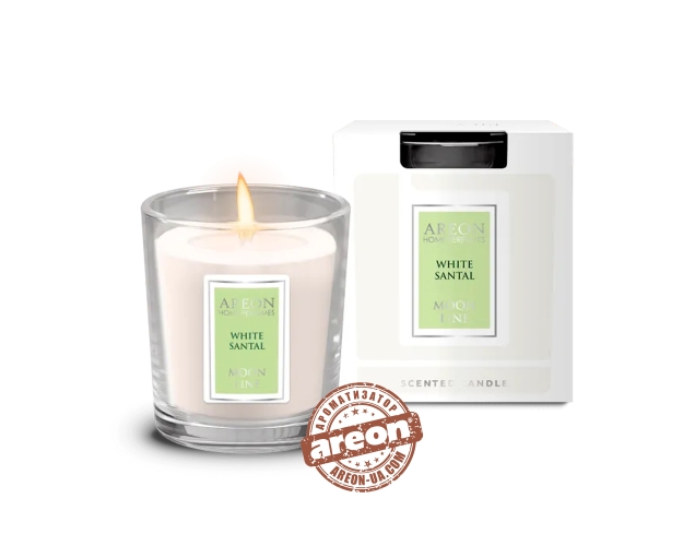 Ароматическая свеча Areon Home Perfumes Moon Line White Santal CML05