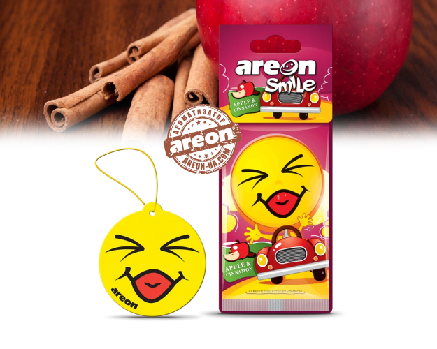 Ароматизатор повітря Areon Smile Apple & Cinnamon ASD24