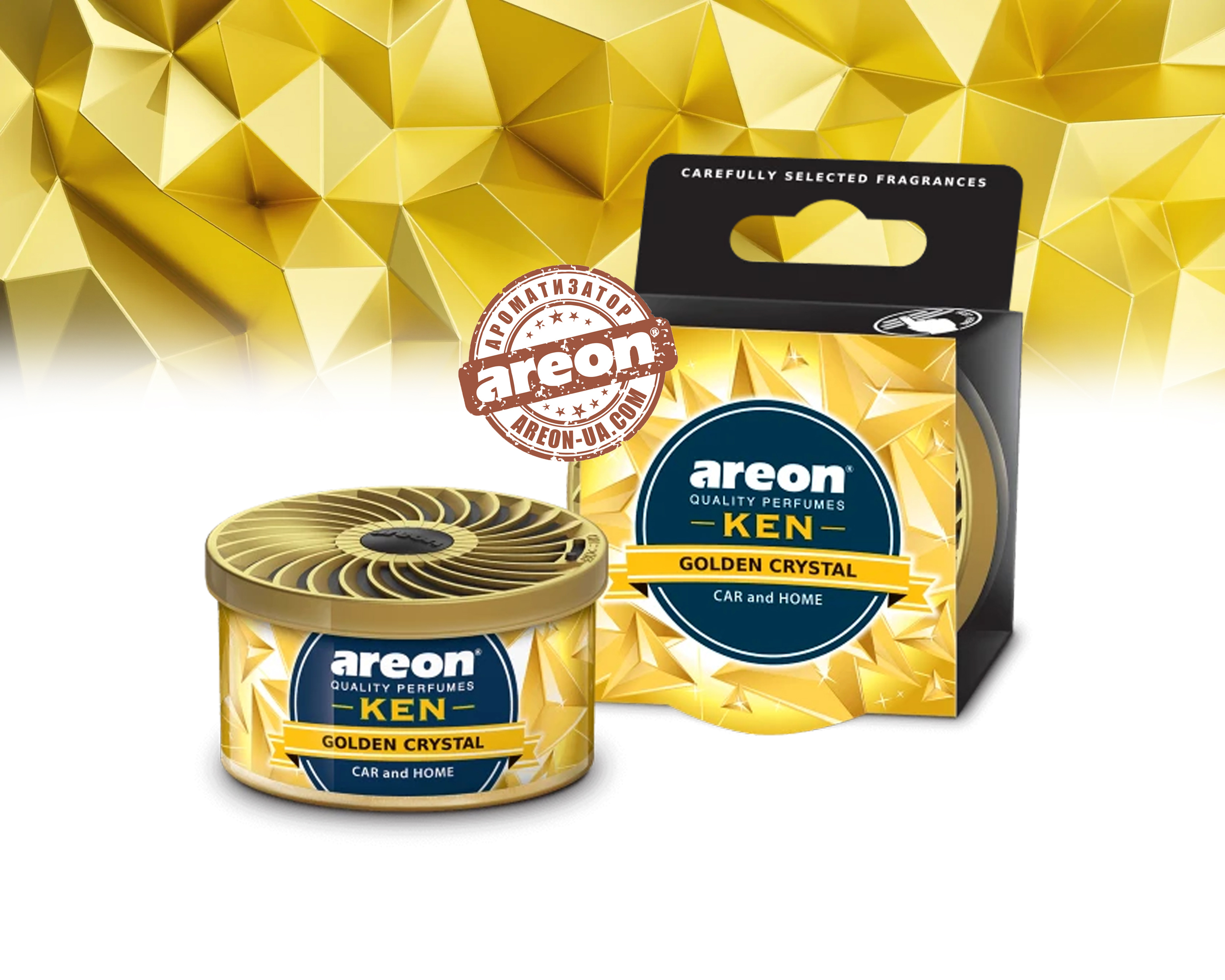 Ароматизатор воздуха Areon KEN Golden Crystal AK42 купить по лучшей ...
