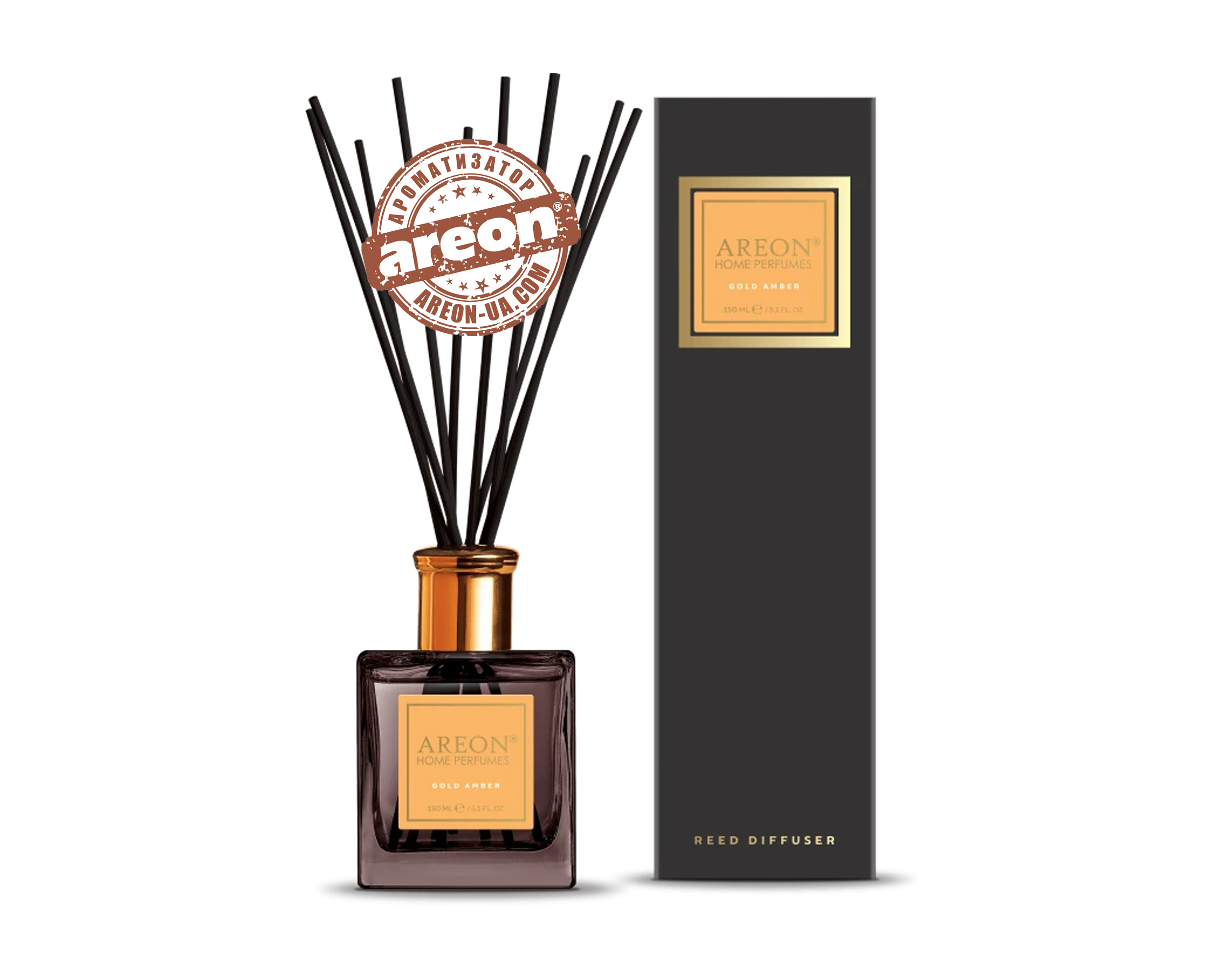 Аромадиффузор Areon Home Perfume Premium Gold Amber PSL07 купить
