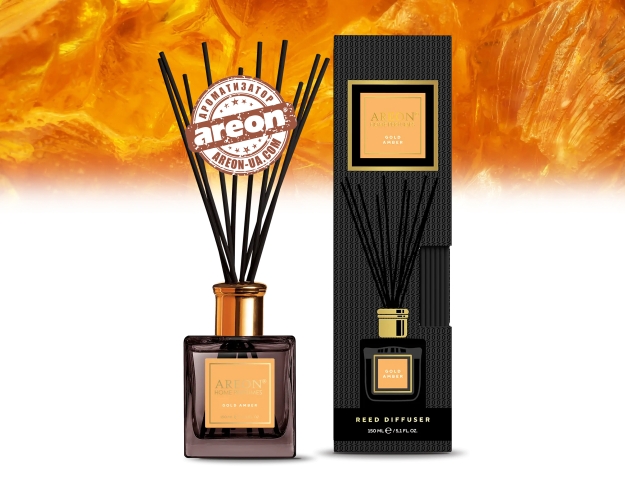 Аромадифузор Areon Home Perfume Premium Gold Amber 150мл PSB07