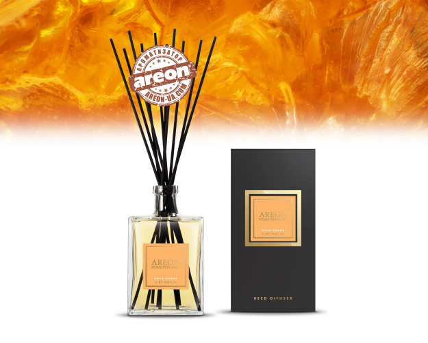 Аромадиффузор Areon Home Perfume Big Gold Amber 1л PSO07