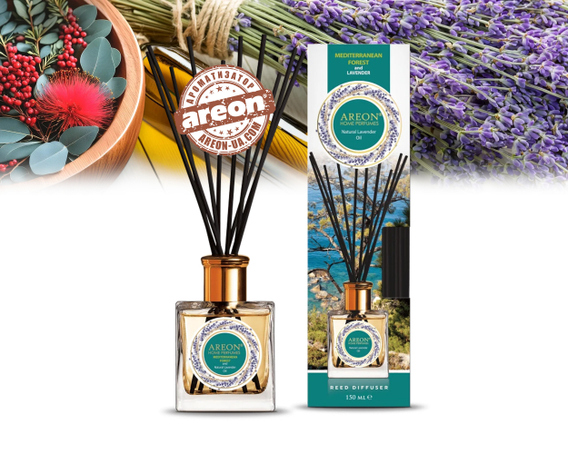 Аромадиффузор Areon Home Perfumes Nature Mediterranean Forest & Lavender Oil 150мл LHP06
