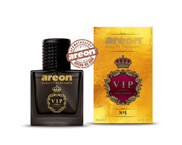 Ароматизатор повітря Areon Car Perfume VIP №1 50ml Жовтий VIPP01