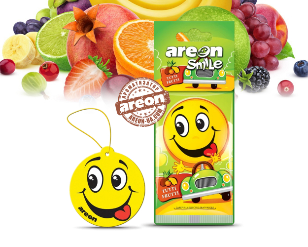 Ароматизатор повітря Areon Smile Tutti Frutti