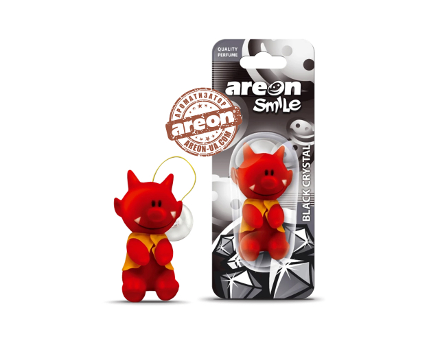 Ароматизатор повітря Areon Smile Toys Black Crystal "Чортеня" ASB09