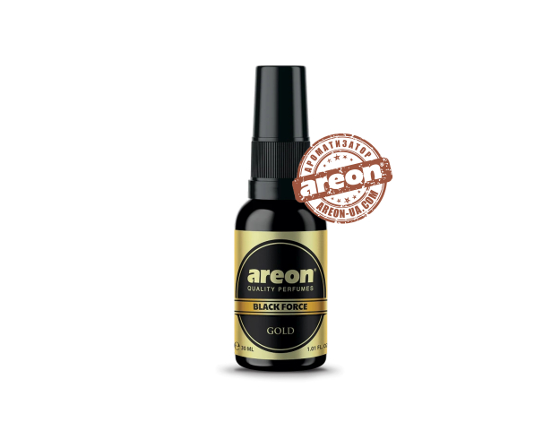 Ароматизатор повітря Areon Perfume Black Force 30ml Gold PBL01