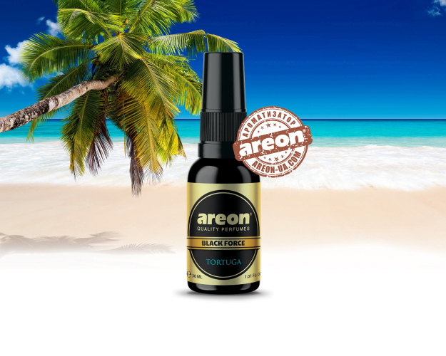 Ароматизатор воздуха Areon Perfumes Black Force 30ml Tortuga PBL03