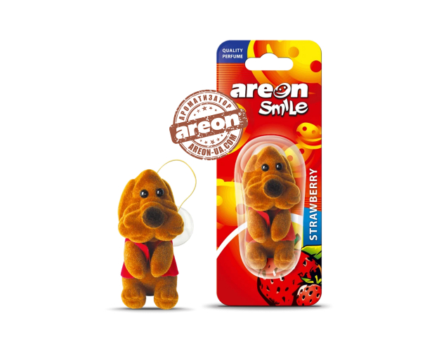 Ароматизатор воздуха Areon Smile Toys Strawberry "Собачка" ASB04