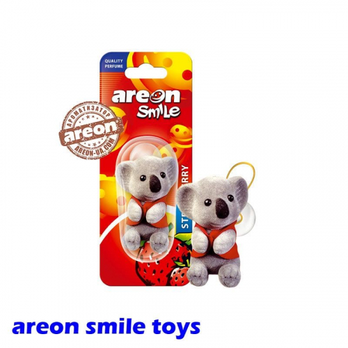 Ароматизатор повітря Areon Smile Toys Strawberry "Коала" ASB10