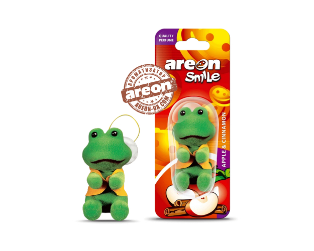Ароматизатор воздуха Areon Smile Toys Apple Cinnamon "Жабка" ASB01