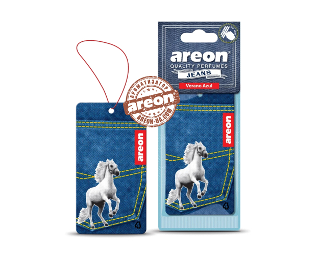 Ароматизатор повітря Areon Jeans Verano Azul AJ04