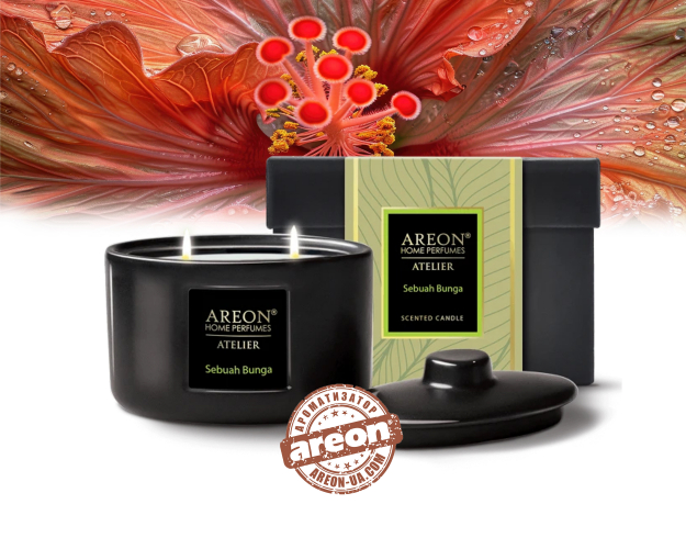 Ароматическая свеча Areon Atelier Candles Sebuah Bunga CC02