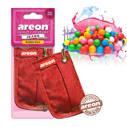 Ароматизатор повітря Areon Jeans мішечок Bubble Gum AJB04