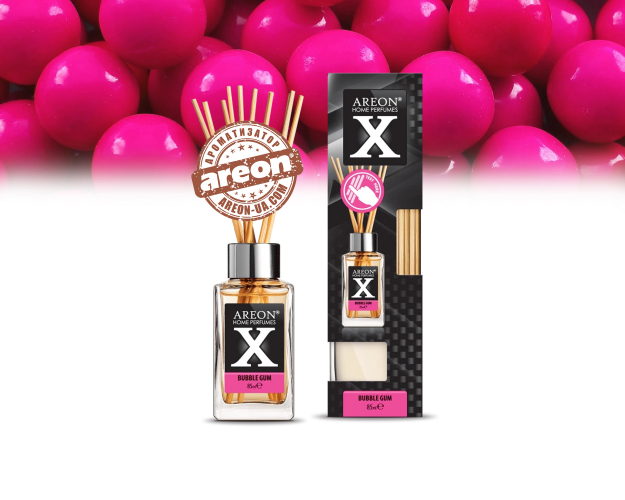 Аромадіфузор повітря Areon Home Perfume X-version 85ml Bubble Gum