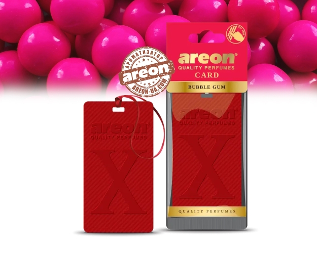 Ароматизатор воздуха Areon X Card Bubble Gum AXC03