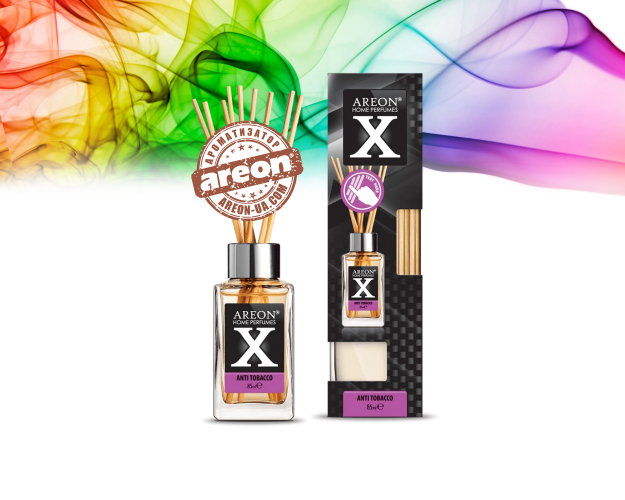 Аромадіфузор повітря Areon Home Perfume X-version 85ml Anti Tobacco