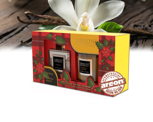 Набор ароматизаторов Areon Home Perfumes Vanilla Black SHP4