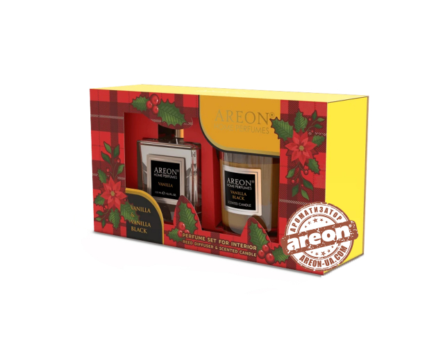 Набор ароматизаторов Areon Home Perfumes Vanilla Black SHP4