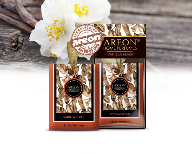 Ароматичні саше Areon Home Perfume Sachet Premium Vanilla Black SPP02
